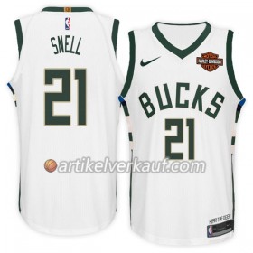 NBA Milwaukee Bucks Trikot Tony Snell 21 Nike 2017-18 Weiß Swingman - Herren